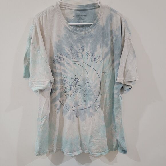 Desert Dreamer Womens Top One Size Tie Dye Celestial Witchy Moon Stars Grunge - Picture 1 of 6